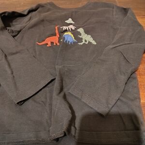 Garanimals Black Long Sleeve Dinosaur Tee